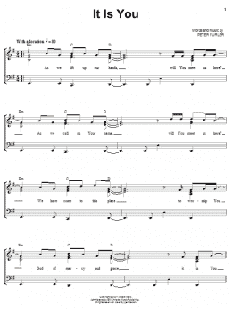 page one of It Is You (Piano, Vocal & Guitar Chords (Right-Hand Melody))