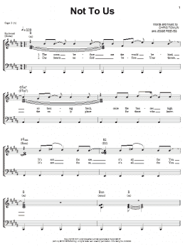 page one of Not To Us (Piano, Vocal & Guitar Chords (Right-Hand Melody))