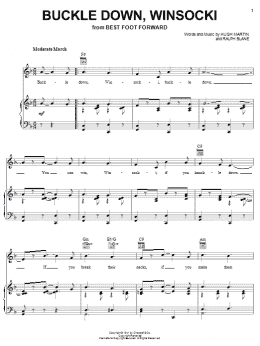 page one of Buckle Down, Winsocki (Piano, Vocal & Guitar Chords (Right-Hand Melody))