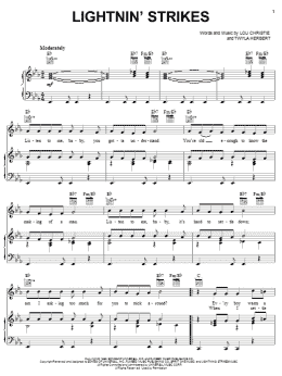 page one of Lightnin' Strikes (Piano, Vocal & Guitar Chords (Right-Hand Melody))
