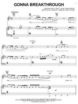 page one of Gonna Breakthrough (Piano, Vocal & Guitar Chords (Right-Hand Melody))