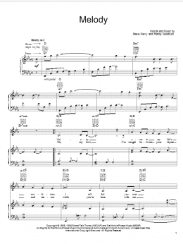 page one of Melody (Piano, Vocal & Guitar Chords (Right-Hand Melody))