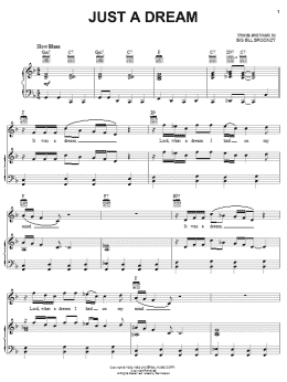 page one of Just A Dream (Piano, Vocal & Guitar Chords (Right-Hand Melody))