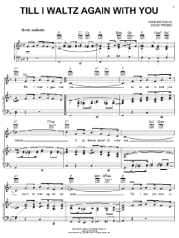 page one of Till I Waltz Again With You (Piano, Vocal & Guitar Chords (Right-Hand Melody))