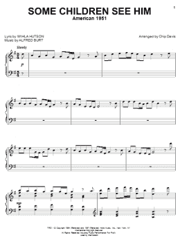 page one of Some Children See Him (Piano Solo)
