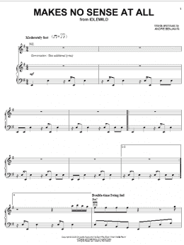 page one of Makes No Sense At All (Piano, Vocal & Guitar Chords (Right-Hand Melody))