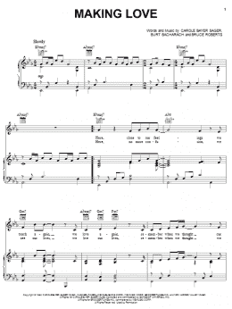 page one of Making Love (Piano, Vocal & Guitar Chords (Right-Hand Melody))