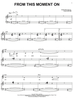 page one of From This Moment On (from Kiss Me, Kate) (Piano & Vocal)