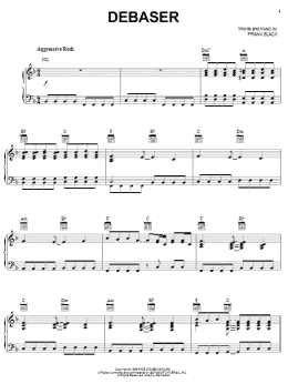 page one of Debaser (Piano, Vocal & Guitar Chords (Right-Hand Melody))