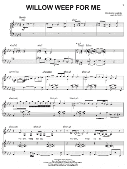 page one of Willow Weep For Me (Piano & Vocal)
