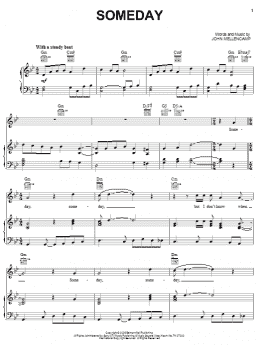 page one of Someday (Piano, Vocal & Guitar Chords (Right-Hand Melody))
