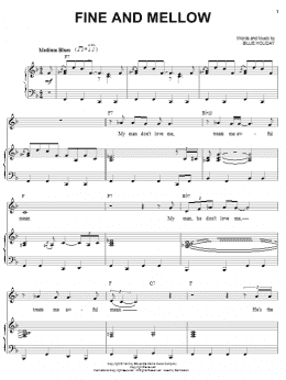 page one of Fine And Mellow (Piano & Vocal)