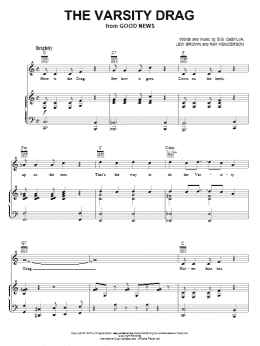 page one of The Varsity Drag (Piano, Vocal & Guitar Chords (Right-Hand Melody))
