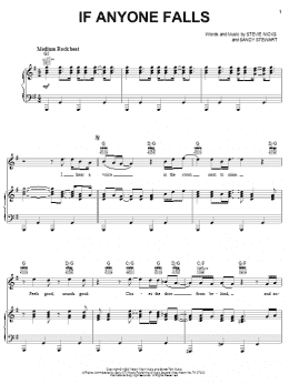 page one of If Anyone Falls (Piano, Vocal & Guitar Chords (Right-Hand Melody))