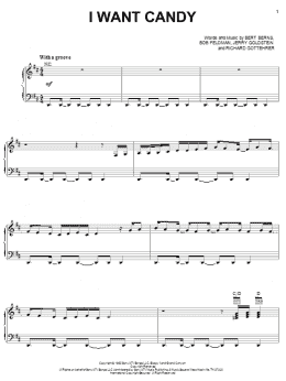 page one of I Want Candy (Piano, Vocal & Guitar Chords (Right-Hand Melody))