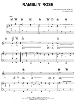 page one of Ramblin' Rose (Piano, Vocal & Guitar Chords (Right-Hand Melody))