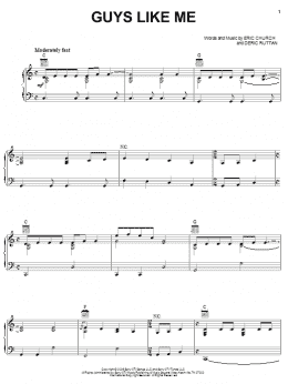page one of Guys Like Me (Piano, Vocal & Guitar Chords (Right-Hand Melody))
