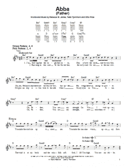 page one of Abba (Father) (Easy Guitar)