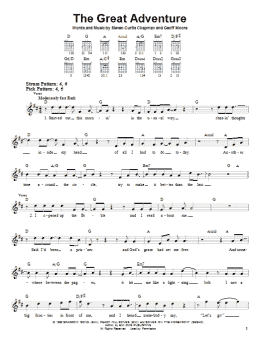 page one of The Great Adventure (Easy Guitar)