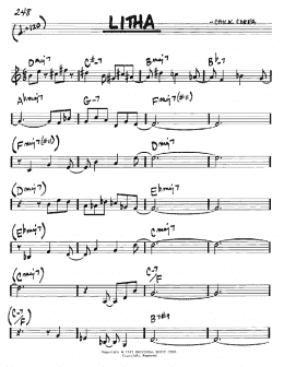 page one of Litha (Real Book – Melody & Chords – C Instruments)