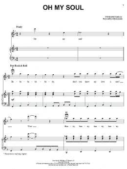 page one of Oh My Soul (Piano, Vocal & Guitar Chords (Right-Hand Melody))