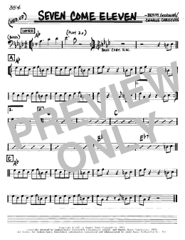 page one of Seven Come Eleven (Real Book – Melody & Chords – C Instruments)