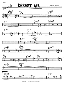 page one of Desert Air (Real Book – Melody & Chords – C Instruments)