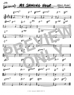 page one of My Shining Hour (Real Book – Melody & Chords – C Instruments)