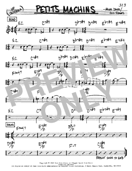 page one of Petits Machins (Real Book – Melody & Chords – C Instruments)