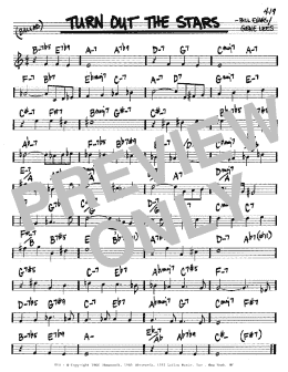 page one of Turn Out The Stars (Real Book – Melody & Chords – C Instruments)