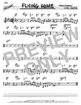 page one of Flying Home (Real Book – Melody & Chords – C Instruments)