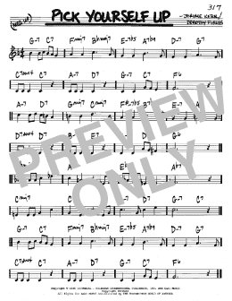 page one of Pick Yourself Up (Real Book – Melody & Chords – C Instruments)