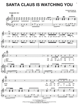 page one of Santa Claus Is Watching You (Piano, Vocal & Guitar Chords (Right-Hand Melody))