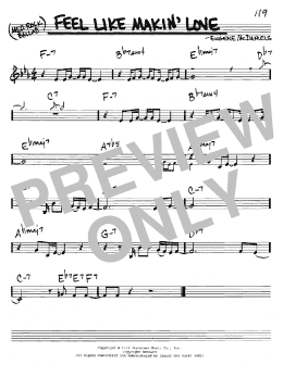 page one of Feel Like Makin' Love (Real Book – Melody & Chords – C Instruments)
