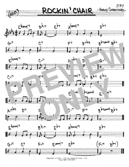 page one of Rockin' Chair (Real Book – Melody & Chords – C Instruments)