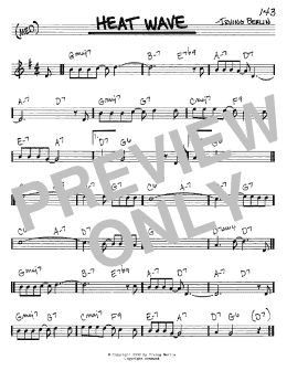 page one of Heat Wave (Real Book – Melody & Chords – C Instruments)