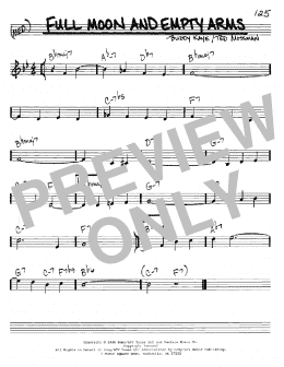 page one of Full Moon And Empty Arms (Real Book – Melody & Chords – C Instruments)