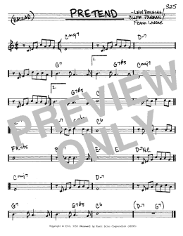 page one of Pretend (Real Book – Melody & Chords – C Instruments)