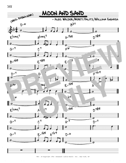 page one of Moon And Sand (Real Book – Melody & Chords – C Instruments)