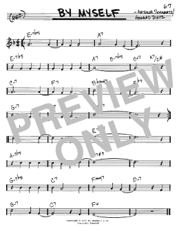 page one of By Myself (Real Book – Melody & Chords – C Instruments)