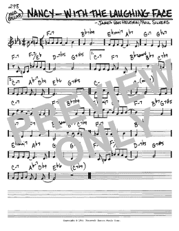 page one of Nancy - With The Laughing Face (Real Book – Melody & Chords – C Instruments)