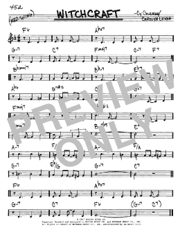 page one of Witchcraft (Real Book – Melody & Chords – C Instruments)
