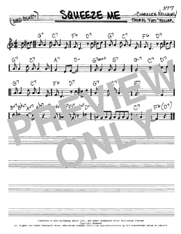 page one of Squeeze Me (Real Book – Melody & Chords – C Instruments)