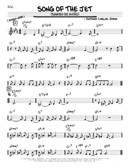 page one of Song Of The Jet (Samba do Aviao) (Real Book – Melody & Chords – C Instruments)