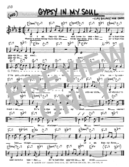 page one of Gypsy In My Soul (Real Book – Melody, Lyrics & Chords)