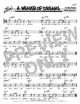 page one of A Weaver Of Dreams (Real Book – Melody, Lyrics & Chords)