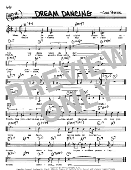 page one of Dream Dancing (Real Book – Melody, Lyrics & Chords)
