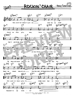 page one of Rockin' Chair (Real Book – Melody, Lyrics & Chords)