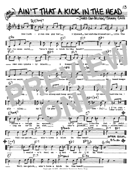 page one of Ain't That A Kick In The Head (Real Book – Melody, Lyrics & Chords)