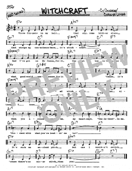 page one of Witchcraft (Real Book – Melody, Lyrics & Chords)